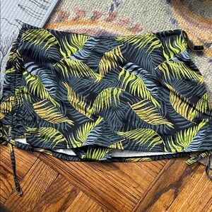 Victoria's Secret women’s swim bikini with Skirt  with Leaf Pattern